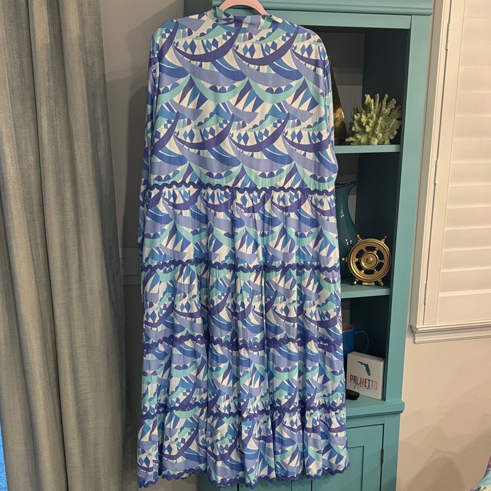 Sail to Sable Blue and Purple Long Sleeve Dress XXL NWT - Picture 10 of 12